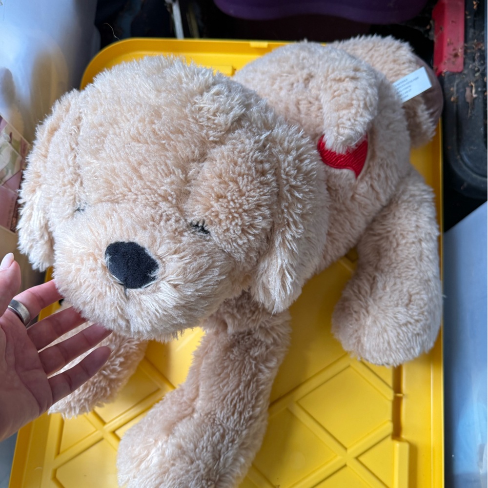 Adorable Tan Plush Teddy Bear dog